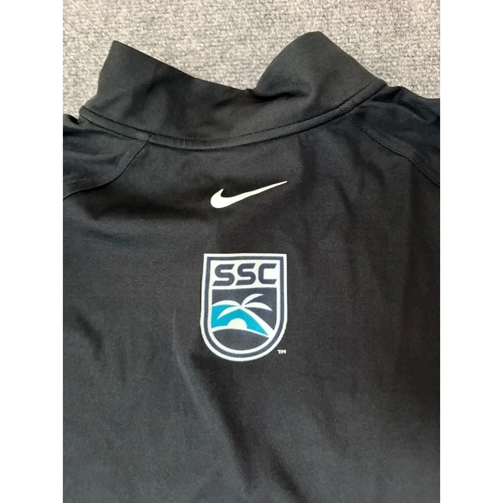 NWT Nike Dri-FIT Men's Black 1/4 Zip Golf Pullover Size L  W/Eckerd College Logo